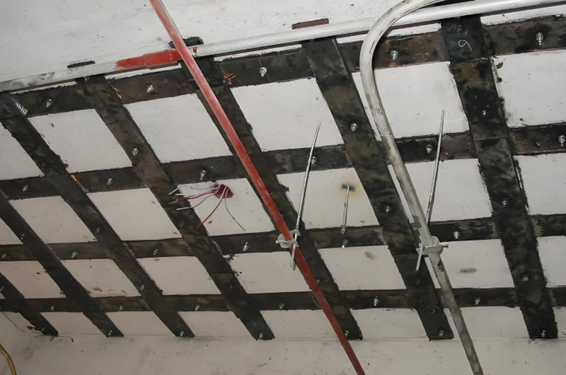 樓板加固前的檢測(cè)